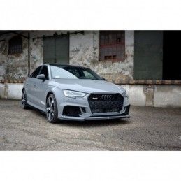 Maxton Front Splitter V.2 Audi RS3 8V FL Sedan Gloss Black, A3/S3/RS3 8V