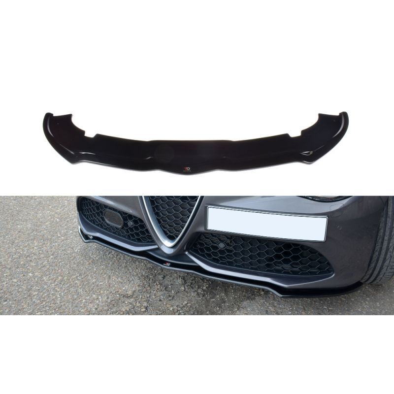 Maxton FRONT SPLITTER V.1 ALFA ROMEO GIULIA VELOCE Gloss Black, Giulia Veloce