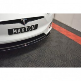 Maxton FRONT SPLITTER V.1 TESLA MODEL X Gloss Black, Tesla