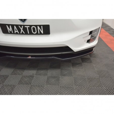 Maxton FRONT SPLITTER V.2 TESLA MODEL X Gloss Black, Tesla