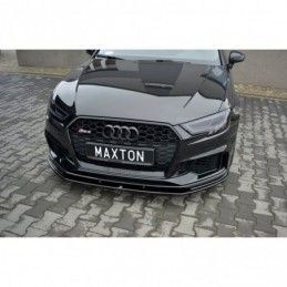 Maxton Front Splitter V.1 Audi RS3 8V FL Sportback Gloss Black, A3/S3/RS3 8V