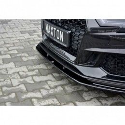 Maxton Front Splitter V.1 Audi RS3 8V FL Sportback Gloss Black, A3/S3/RS3 8V