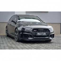 Maxton Front Splitter V.2 Audi RS3 8V FL Sportback Gloss Black, A3/S3/RS3 8V