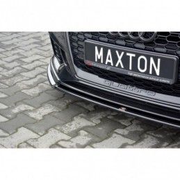 Maxton Front Splitter V.2 Audi RS3 8V FL Sportback Gloss Black, A3/S3/RS3 8V