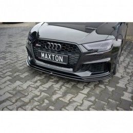 Maxton Front Splitter V.2 Audi RS3 8V FL Sportback Gloss Black, A3/S3/RS3 8V