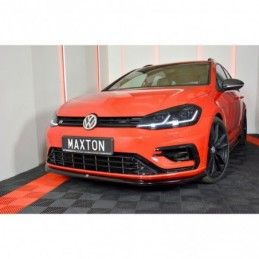 Maxton Front Splitter V.6 VW Golf 7 R / R-Line Facelift Gloss Black, Golf 7