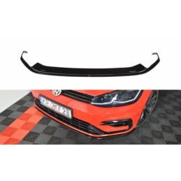 Maxton Front Splitter V.7 VW Golf 7 R / R-Line Facelift Gloss Black, Golf 7