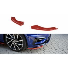 Maxton Front Splitter V.8 VW Golf 7 R / R-Line Facelift Gloss Black, Golf 7