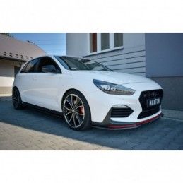 Maxton Front Splitter V.2 Hyundai I30 N Mk3 Hatchback / Fastback Gloss Black, Hyundai