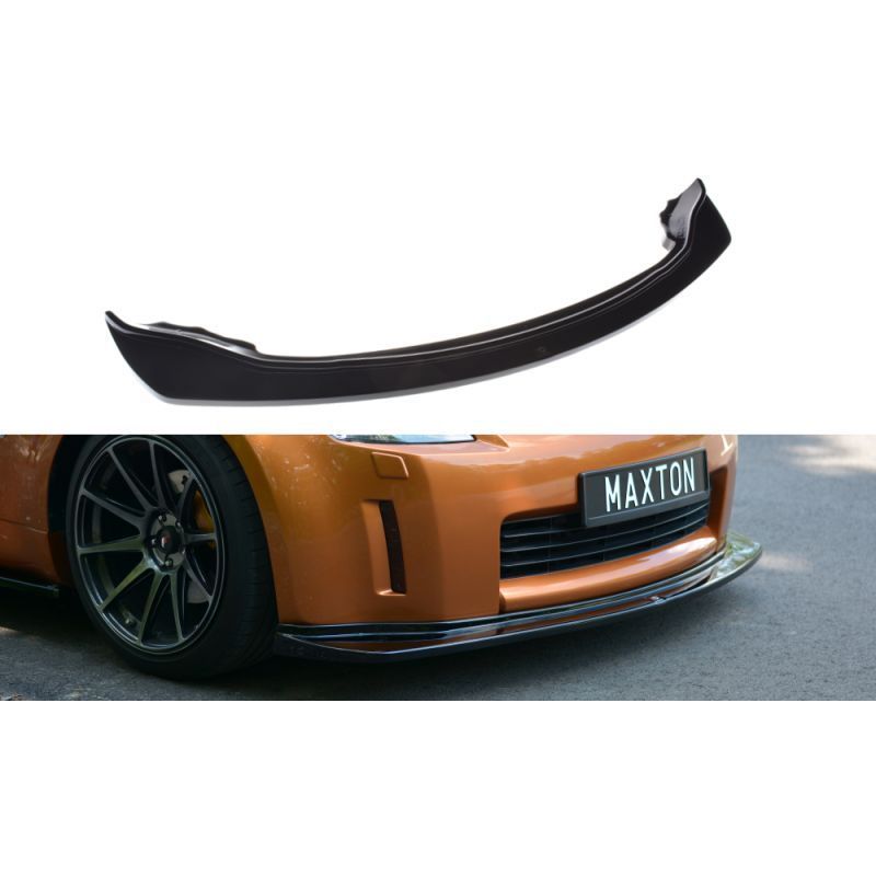 Maxton FRONT SPLITTER NISSAN 350Z Gloss Black, 350Z