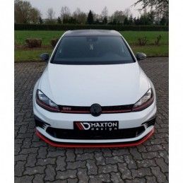 Maxton FRONT SPLITTER VW GOLF Mk7 GTI CLUBSPORT Gloss Black, Golf 7