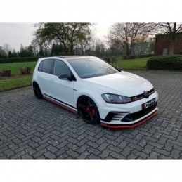 Maxton FRONT SPLITTER VW GOLF Mk7 GTI CLUBSPORT Gloss Black, Golf 7