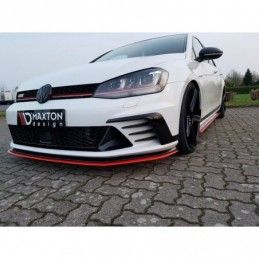 Maxton FRONT SPLITTER VW GOLF Mk7 GTI CLUBSPORT Gloss Black, Golf 7