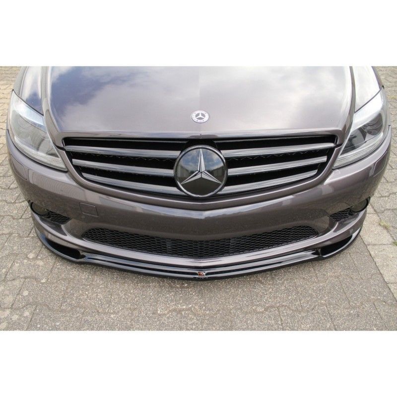 Maxton FRONT SPLITTER MERCEDES CL 500 C216 AMGLINE Gloss Black, CL W216