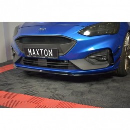 Maxton Front Splitter V.3 Ford Focus ST / ST-Line Mk4 Gloss Black, Focus Mk4 / ST-Line