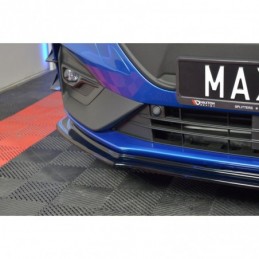 Maxton Front Splitter V.4 Ford Focus ST / ST-Line Mk4 Gloss Black, Focus Mk4 / ST-Line