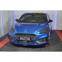 Maxton Front Splitter V.6 Ford Focus ST / ST-Line Mk4 Gloss Black, Focus Mk4 / ST-Line