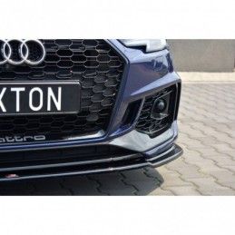 Maxton Front Splitter V.2 Audi RS4 B9 Gloss Black, A4 B9