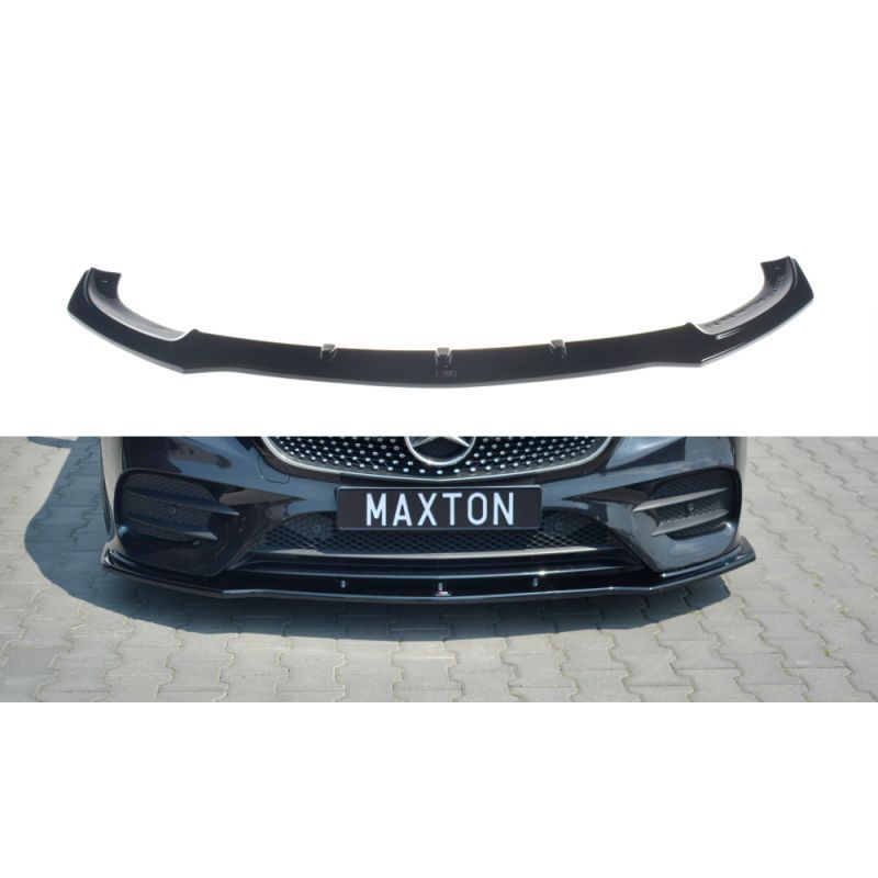 Maxton Front Splitter V.1 Mercedes-Benz E-Class W213 Coupe (C238) AMG-Line Gloss Black, W213