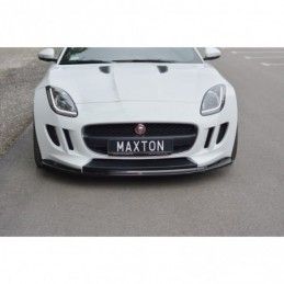 Maxton FRONT SPLITTER V.1 JAGUAR F-TYPE Gloss Black, Jaguar