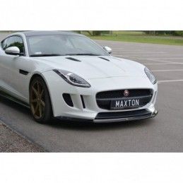 Maxton FRONT SPLITTER V.1 JAGUAR F-TYPE Gloss Black, Jaguar