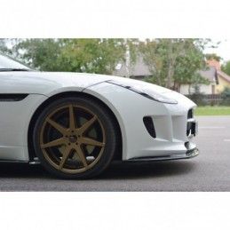 Maxton FRONT SPLITTER V.1 JAGUAR F-TYPE Gloss Black, Jaguar