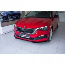 Maxton Front Splitter V.2 Skoda Scala Gloss Black, Scala