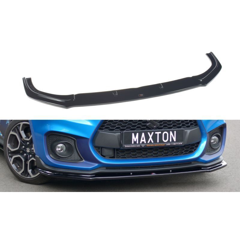 Maxton FRONT SPLITTER V.1 SUZUKI SWIFT 6 SPORT Gloss Black, Suzuki