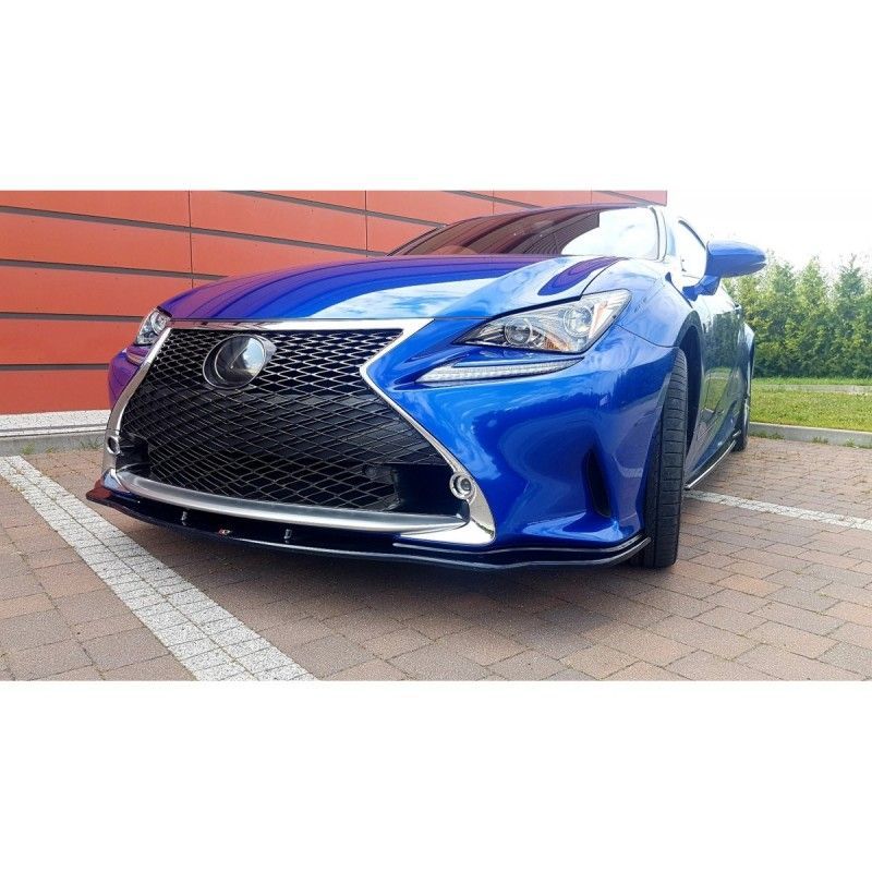 Maxton FRONT SPLITTER V.2 Lexus Rc Gloss Black, Lexus