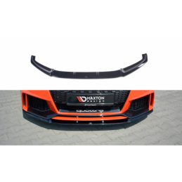 Maxton Front Splitter V.2 Audi TT RS 8S Gloss Black, TT Mk3 8S