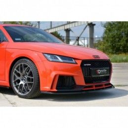 Maxton Front Splitter V.1 Audi TT RS 8S Gloss Black, TT Mk3 8S