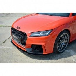 Maxton Front Splitter V.1 Audi TT RS 8S Gloss Black, TT Mk3 8S