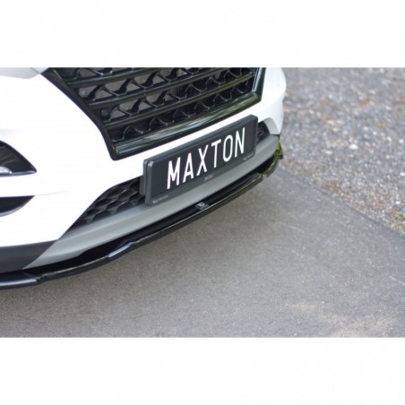 Maxton FRONT SPLITTER V.2 Hyundai Tucson Mk3 Facelift Gloss Black, Hyundai