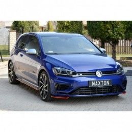 Maxton Front Splitter V.8 VW Golf 7 R / R-Line Facelift RED, Golf 7