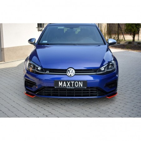 Maxton Front Splitter V.8 VW Golf 7 R / R-Line Facelift RED, Golf 7