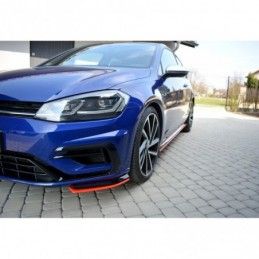 Maxton Front Splitter V.8 VW Golf 7 R / R-Line Facelift RED, Golf 7