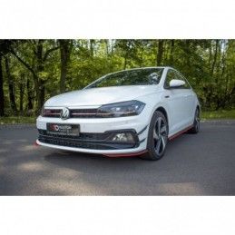 Maxton FRONT SPLITTER V.5 VW POLO MK6 GTI RED, Polo Mk6