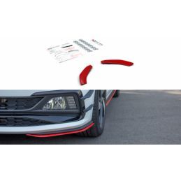 Maxton FRONT SPLITTER V.5 VW POLO MK6 GTI RED, Polo Mk6