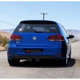 Maxton REAR VALANCE VW Golf V R32 Look for VW Golf VI GTI Gloss Black, golf 6