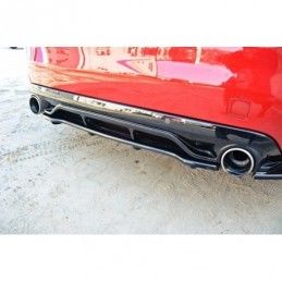 Maxton CENTRAL REAR SPLITTER PEUGEOT 308 II GTI (with vertical bars) Gloss Black, 308