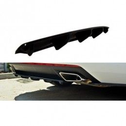 Maxton Central Rear Splitter Skoda Octavia RS Mk3 / Mk3 FL Hatchback / Estate Gloss Black, Octavia III