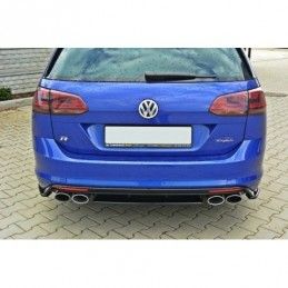 Maxton CENTRAL REAR SPLITTER VW GOLF MK7 R ESTATE (without a vertical bar) Gloss Black, Golf 7