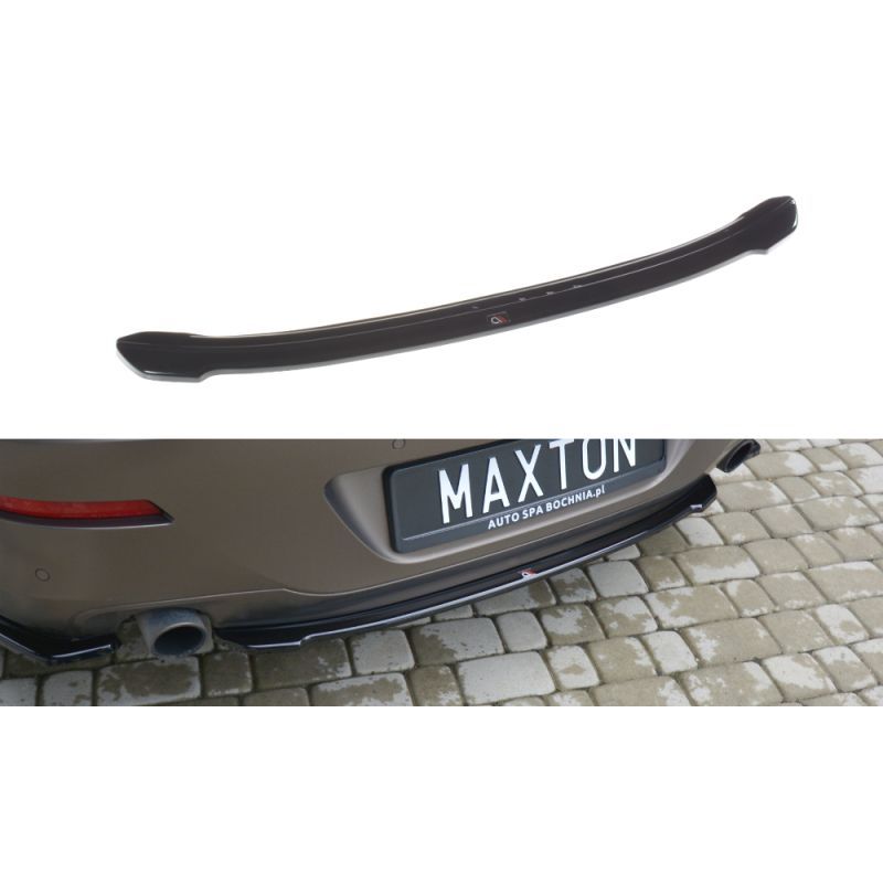 Maxton CENTRAL REAR SPLITTER BMW 6 GRAN COUPÉ Gloss Black, Serie 6 F06/ F12/ F13