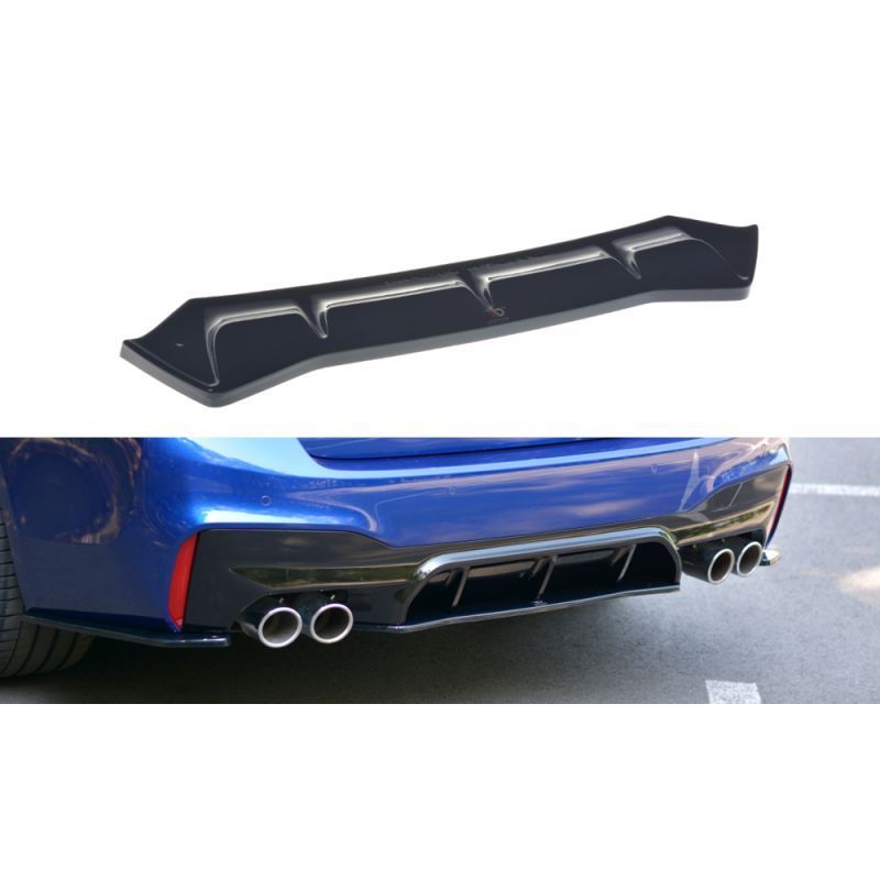 Maxton CENTRAL REAR SPLITTER BMW M5 F90 Gloss Black, M5 F90