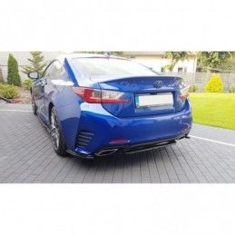 Maxton CENTRAL REAR SPLITTER (WITHOUT VERTICAL BARS) Lexus Rc Gloss Black, Lexus