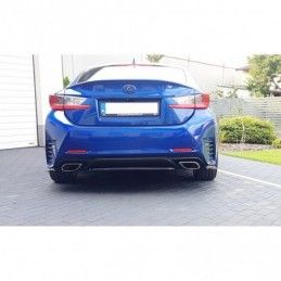 Maxton CENTRAL REAR SPLITTER (WITHOUT VERTICAL BARS) Lexus Rc Gloss Black, Lexus