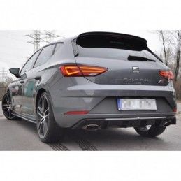 Maxton Rear Valance V.1 Seat Leon Cupra Mk3 FL Hatchback Gloss Black, Leon Mk3 / Facelift Cupra