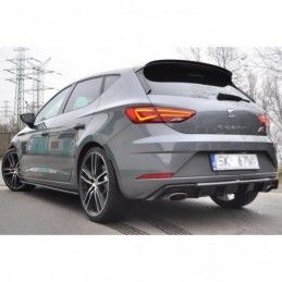 Maxton Rear Valance V.1 Seat Leon Cupra Mk3 FL Hatchback Gloss Black, Leon Mk3 / Facelift Cupra