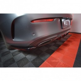 Maxton REAR VALANCE MERCEDES- BENZ C-CLASS W205 COUPE AMG-LINE Gloss Black, W205