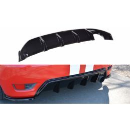 Maxton Rear Valance Ford Fiesta ST Mk6 Gloss Black, Fiesta MK6 / MK6 ST